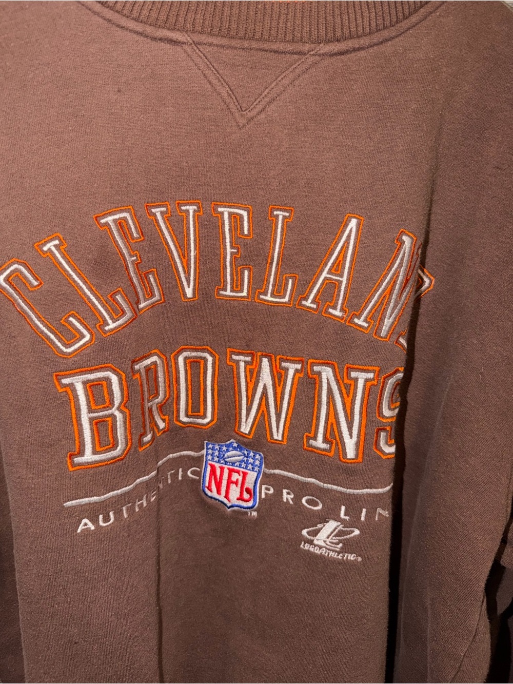 Vintage Cleveland Browns NFL Pro Line Crewneck Sweatshirt XL Embroidered - Picture 5 of 12